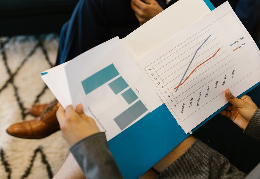 Reading a printed report of performance charts